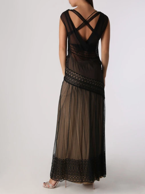 Платье шелковое ALBERTA FERRETTI