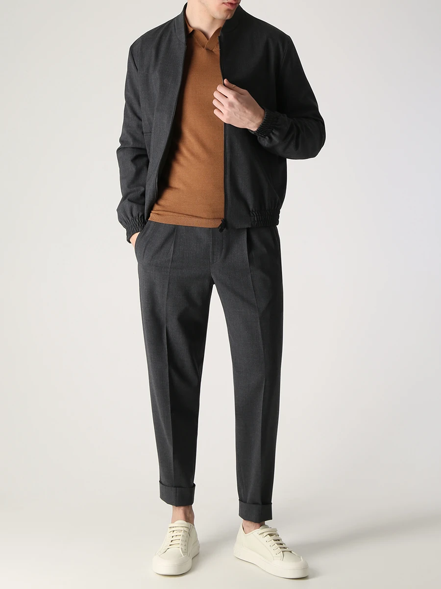 Поло из шерсти и шелка