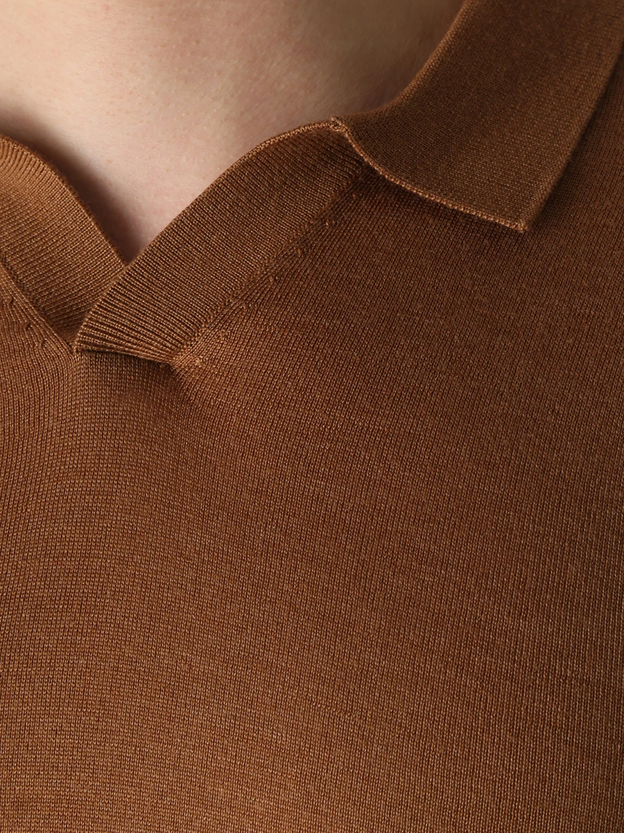 Поло из шерсти и шелка