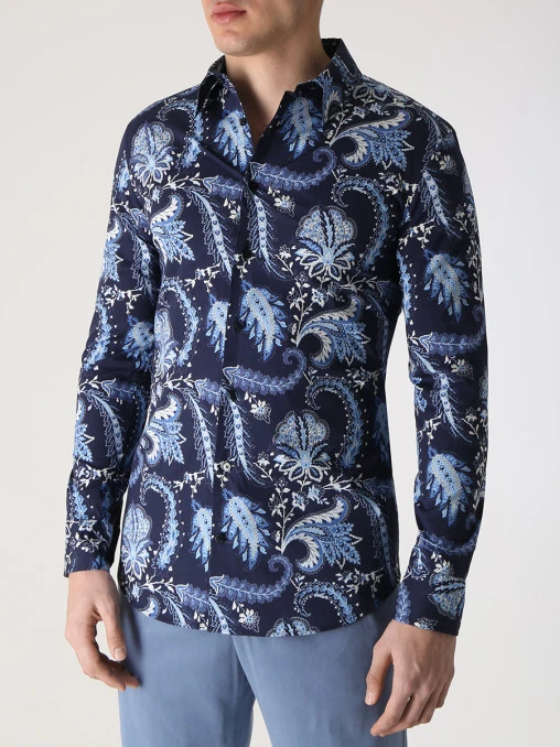 Рубашка Slim Fit хлопковая ETRO