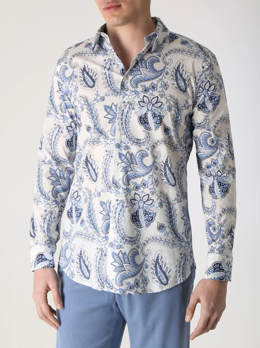Рубашка Slim Fit хлопковая ETRO