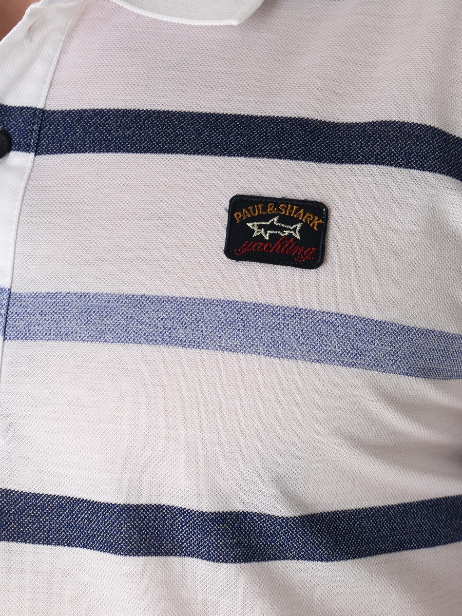 Поло хлопковое в полоску