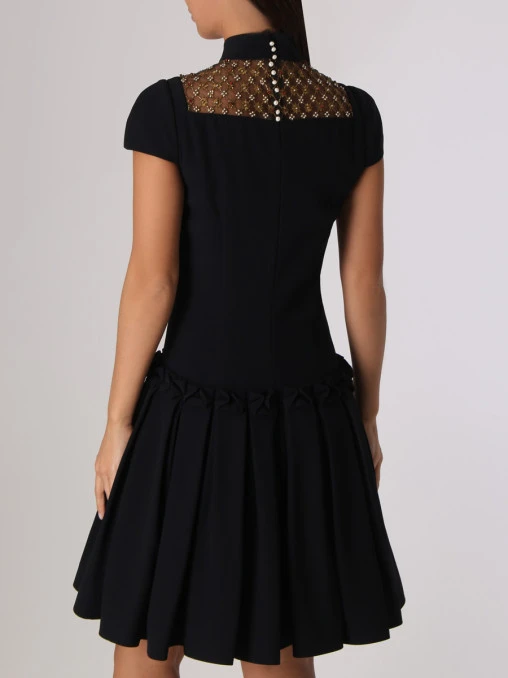 Платье с вышивкой ALEXANDER MCQUEEN