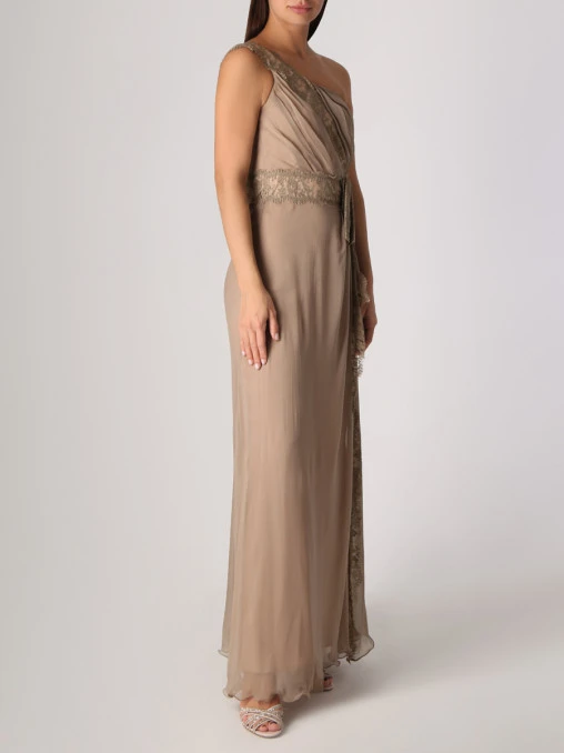 Платье на одно плечо ALBERTA FERRETTI