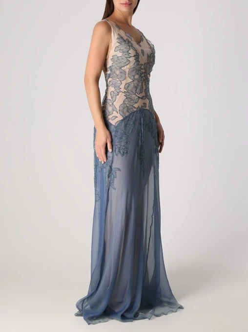 Платье шелковое ALBERTA FERRETTI