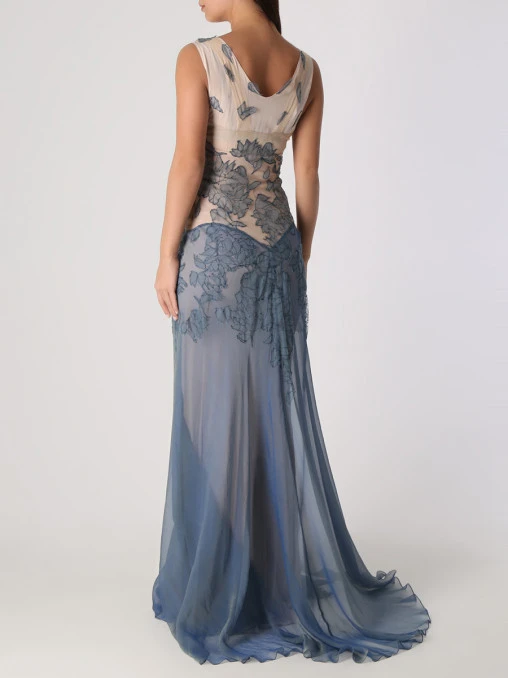Платье шелковое ALBERTA FERRETTI