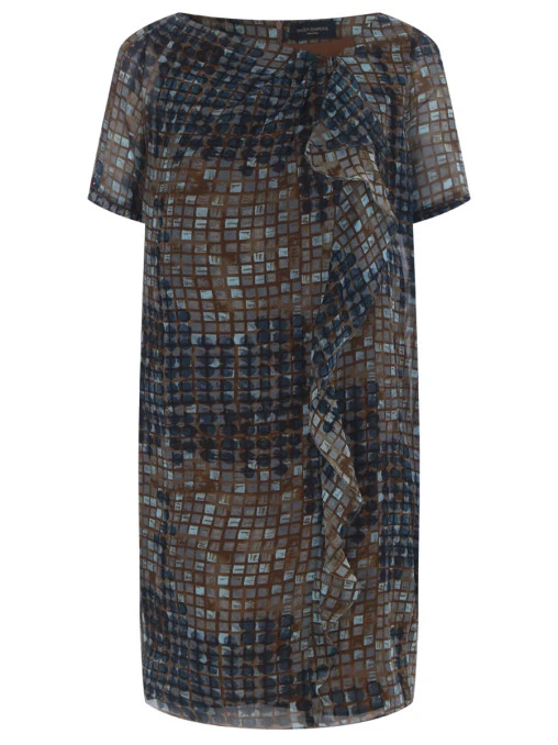 Платье шелковое с принтом PIAZZA SEMPIONE