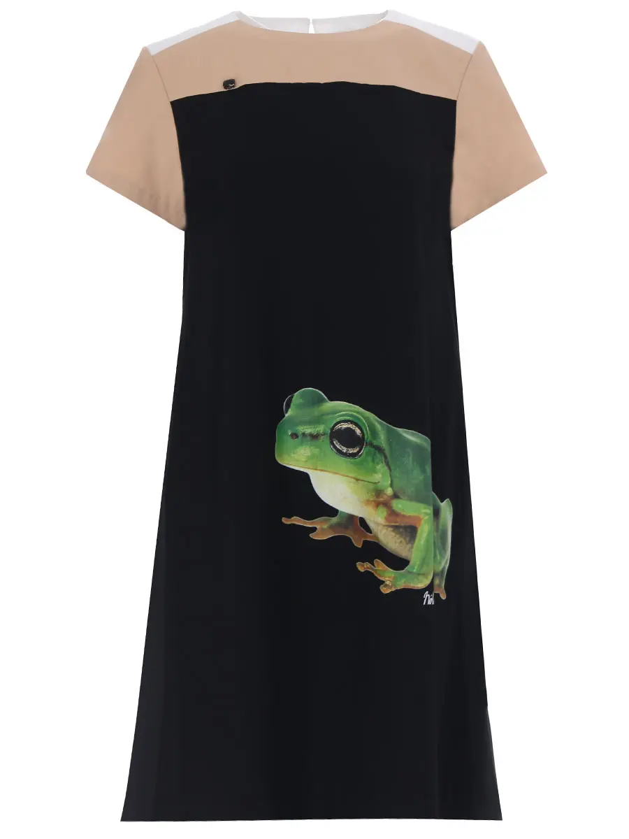 Платье из хлопка и вискозы