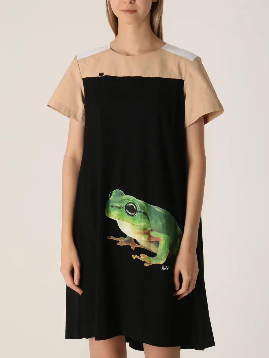 Платье из хлопка и вискозы