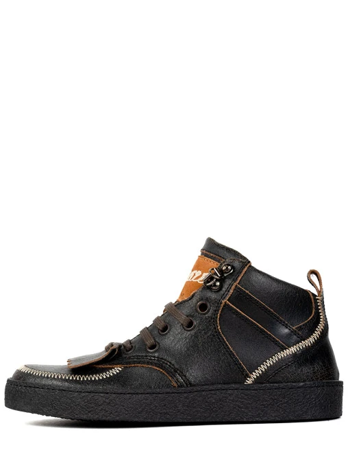 Кеды кожаные на меху DSQUARED2