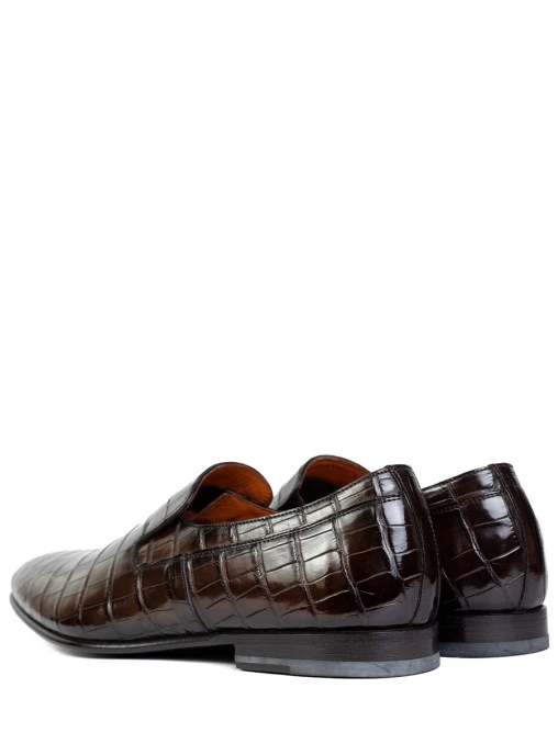 Туфли из кожи крокодила SANTONI