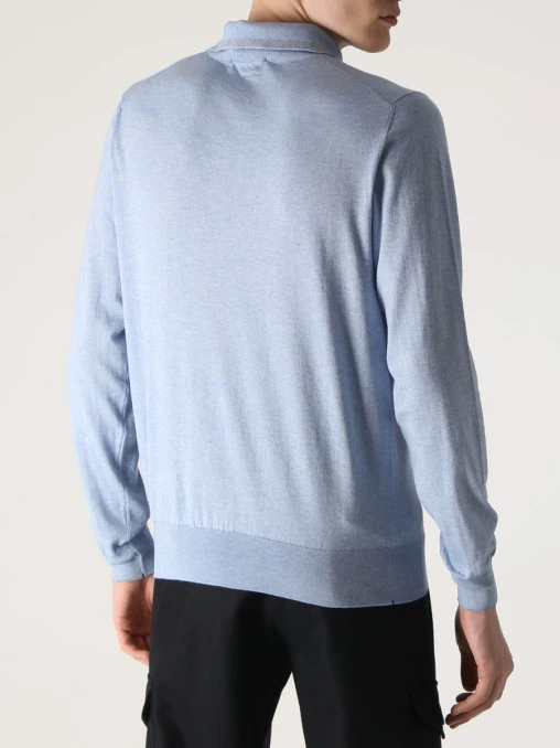 Поло из хлопка и кашемира FIORONI CASHMERE