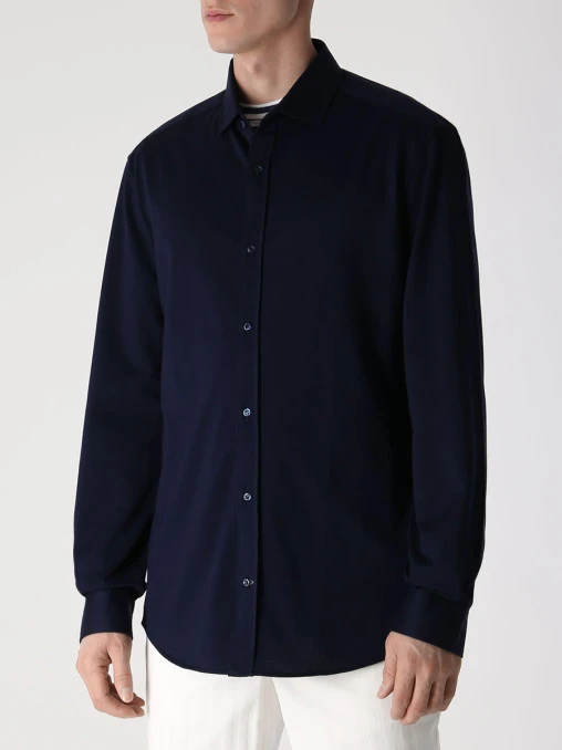Рубашка Leisure Fit хлопковая BRUNELLO CUCINELLI