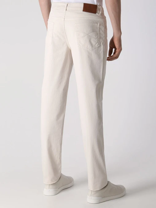 Джинсы Slim Fit хлопковые BRUNELLO CUCINELLI
