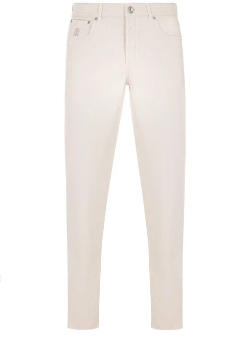 Джинсы Slim Fit хлопковые BRUNELLO CUCINELLI