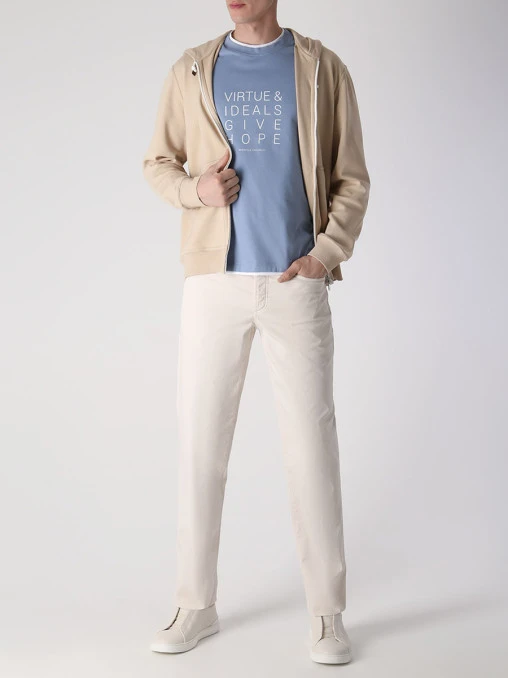 Джинсы Slim Fit хлопковые BRUNELLO CUCINELLI