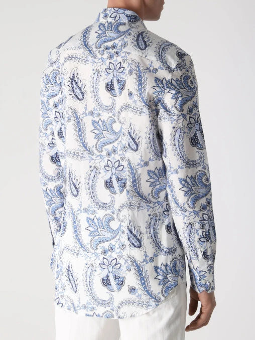 Рубашка Slim Fit хлопковая ETRO