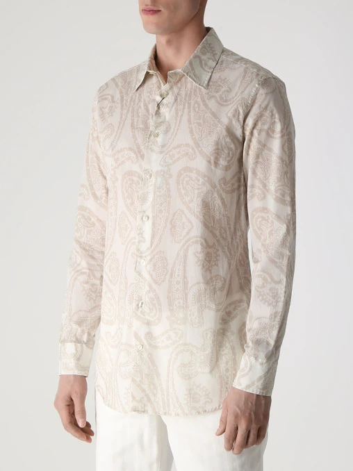Рубашка Slim Fit хлопковая ETRO