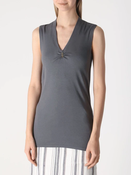 Топ хлопковый BRUNELLO CUCINELLI