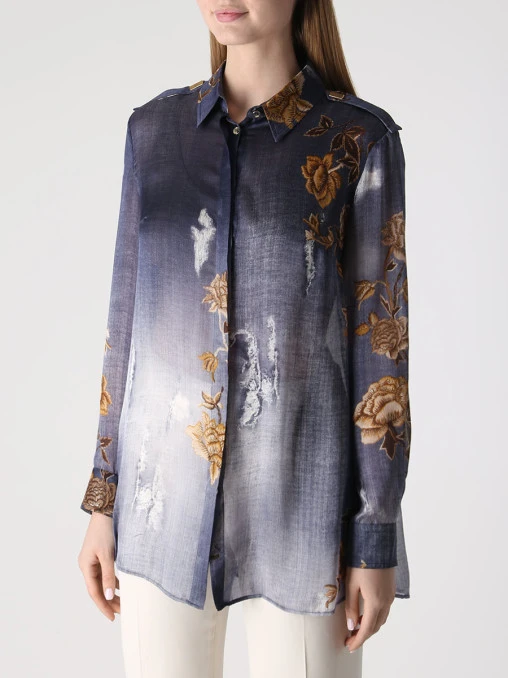 Рубашка шелковая JUST CAVALLI