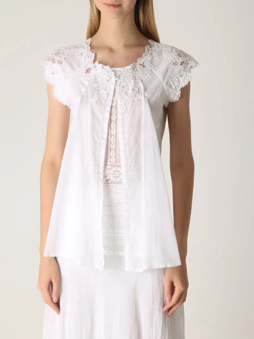 Блуза хлопковая ERMANNO SCERVINO