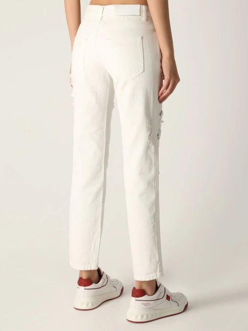 Джинсы хлопковые ERMANNO SCERVINO
