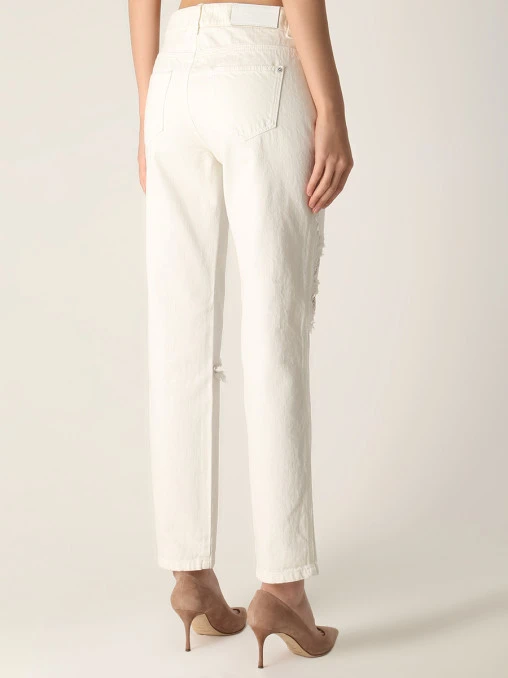 Джинсы хлопковые ERMANNO SCERVINO