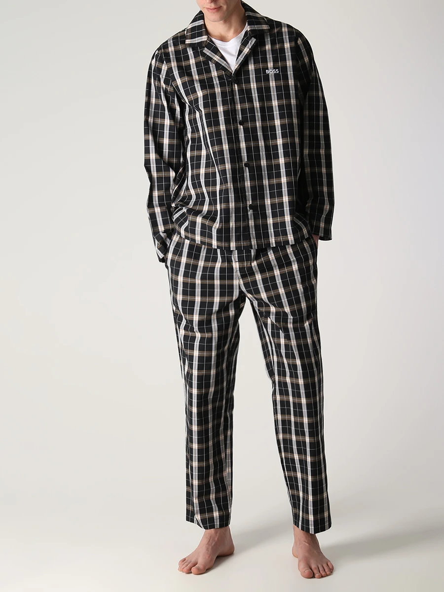 Пижама хлопковая в клетку