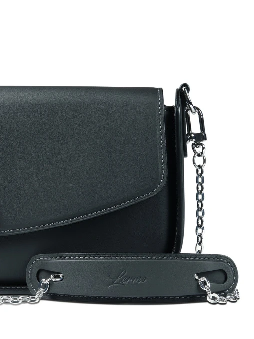 Сумка кожаная Lira Crystal Black Shine LERME