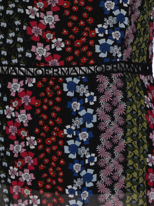 Платье с принтом ERMANNO SCERVINO