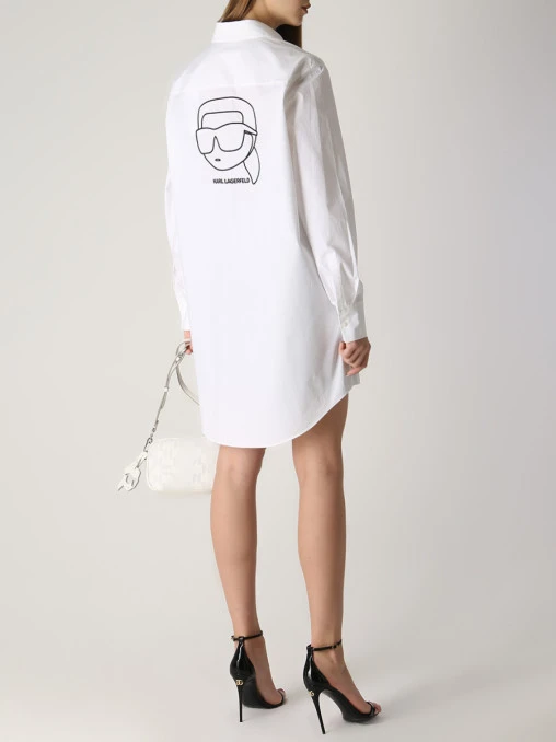 Рубашка хлопковая Ikonik 2.0 KARL LAGERFELD