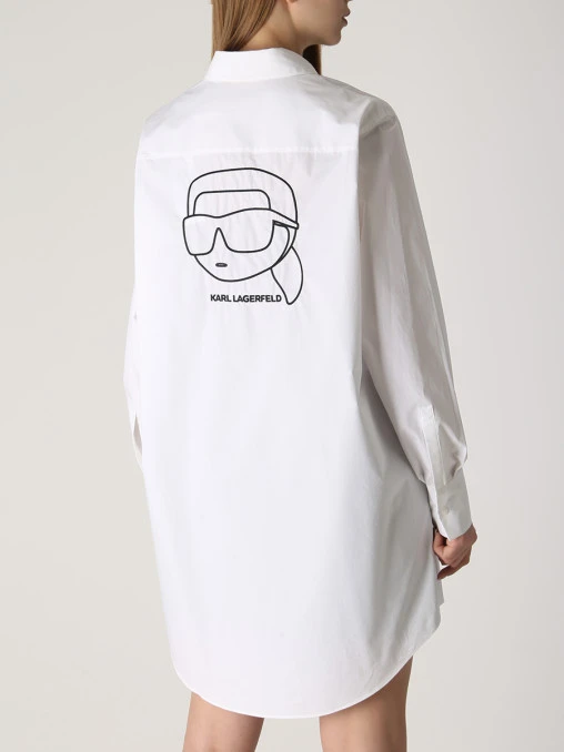 Рубашка хлопковая Ikonik 2.0 KARL LAGERFELD