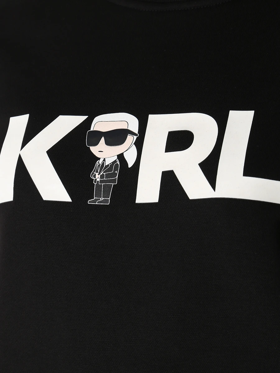 Толстовка хлопковая с принтом Ikonik 2.0 Karl logo