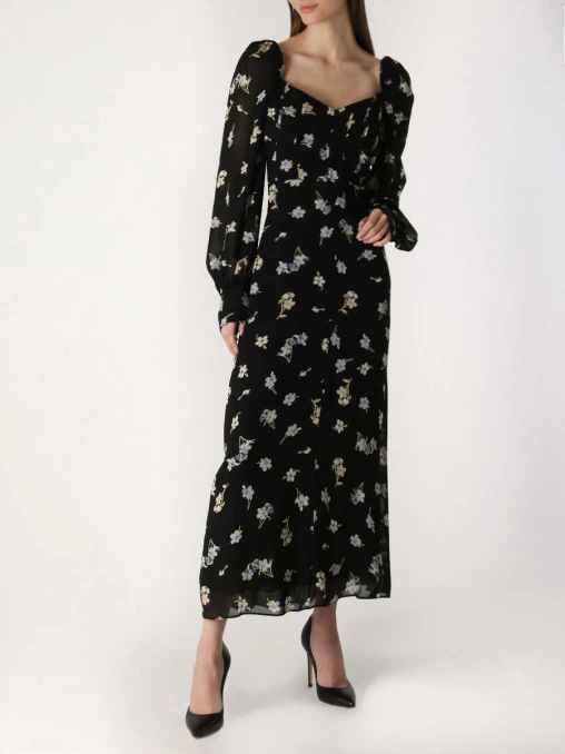 Платье из вискозы с принтом DOROTHEE SCHUMACHER