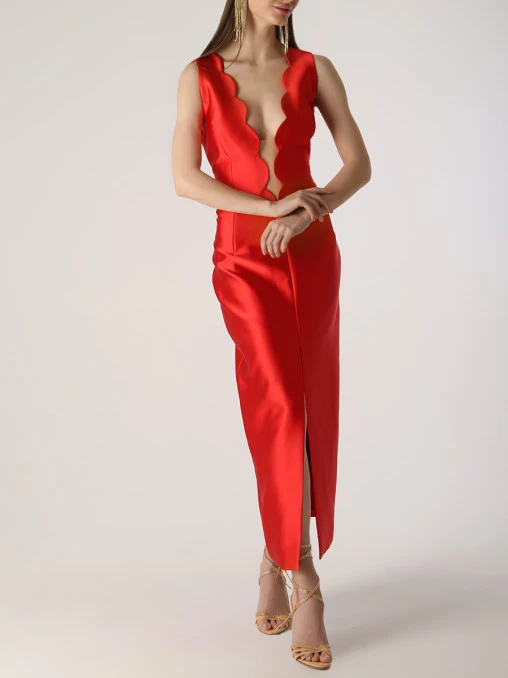 Платье атласное RASARIO