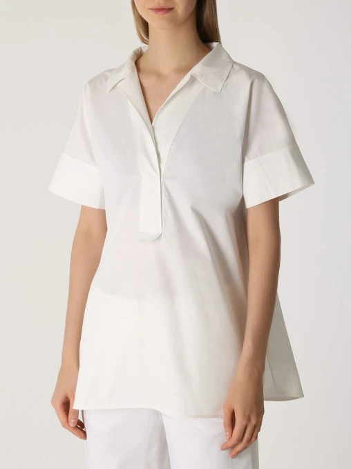 Блуза хлопковая JIL SANDER