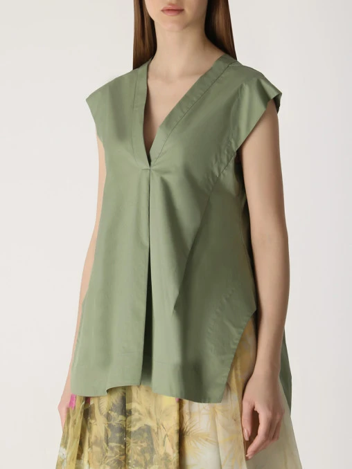 Блуза хлопковая JIL SANDER