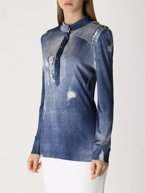 Блуза из вискозы JUST CAVALLI