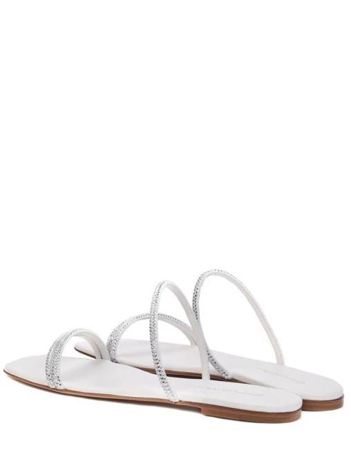 Шлепанцы кожаные GIANVITO ROSSI