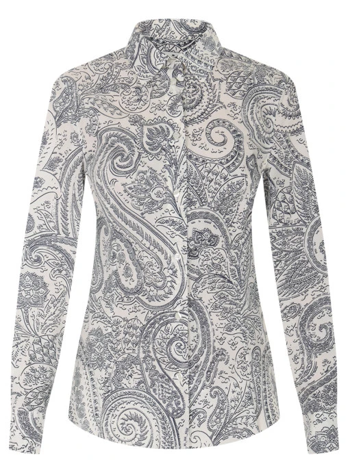 Рубашка хлопковая с принтом ETRO