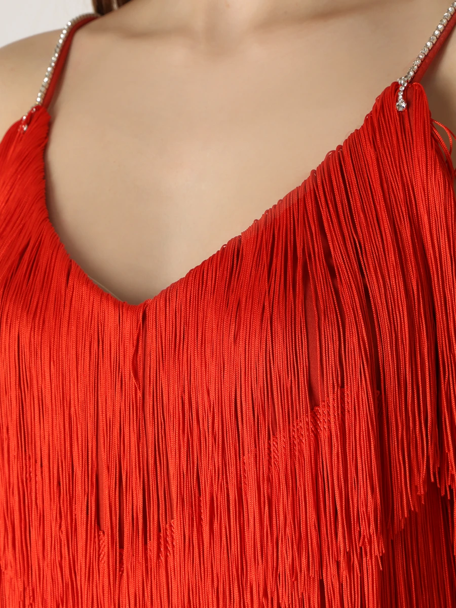 Платье с бахромой