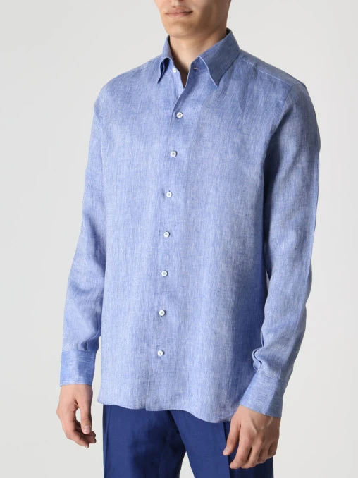 Рубашка Slim Fit льняная ROBERTO RICETTI