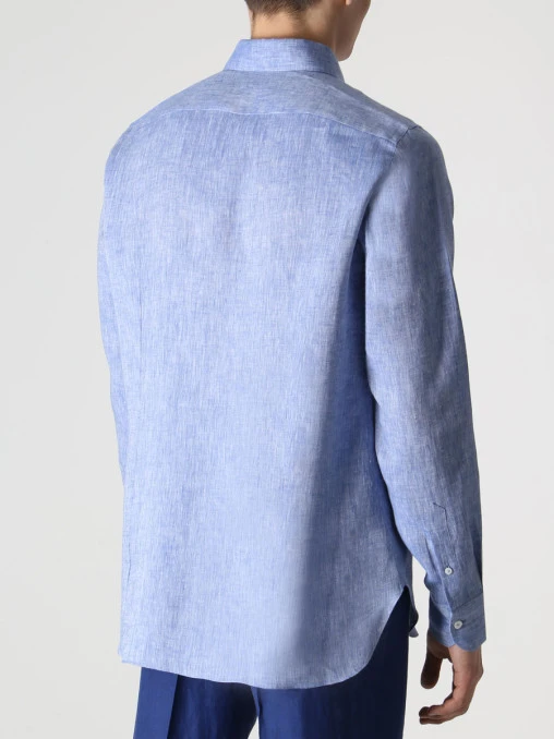 Рубашка Slim Fit льняная ROBERTO RICETTI