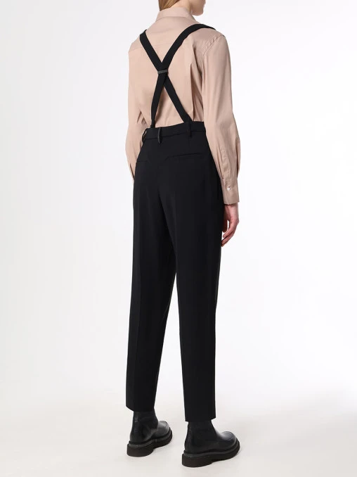 Брюки из вискозы и шерсти BRUNELLO CUCINELLI