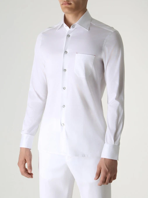 Рубашка Slim Fit хлопковая KITON
