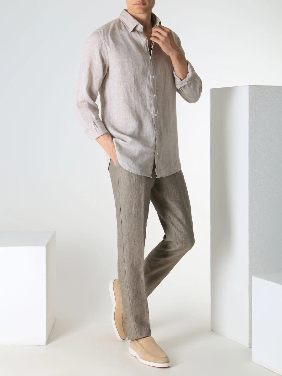 Рубашка Slim Fit льняная