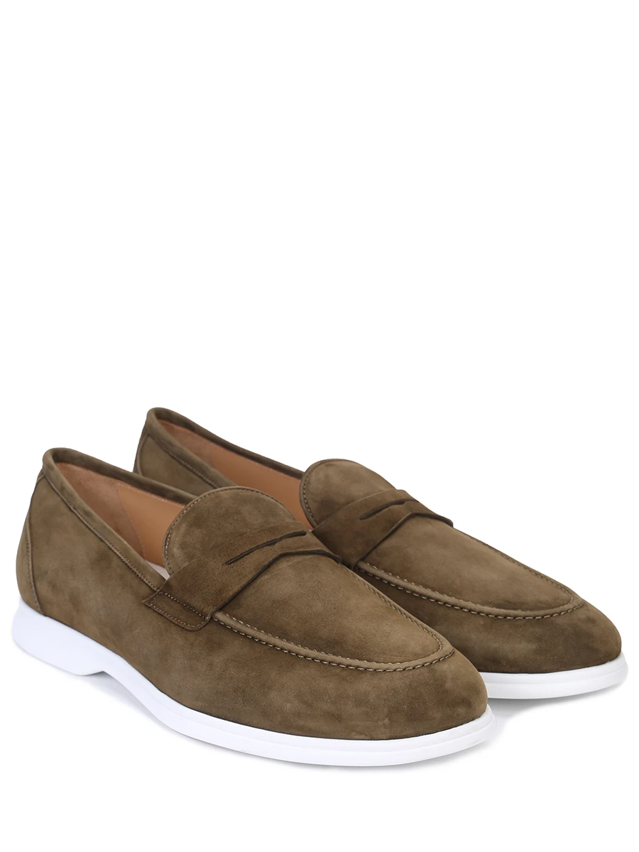 Лоферы замшевые