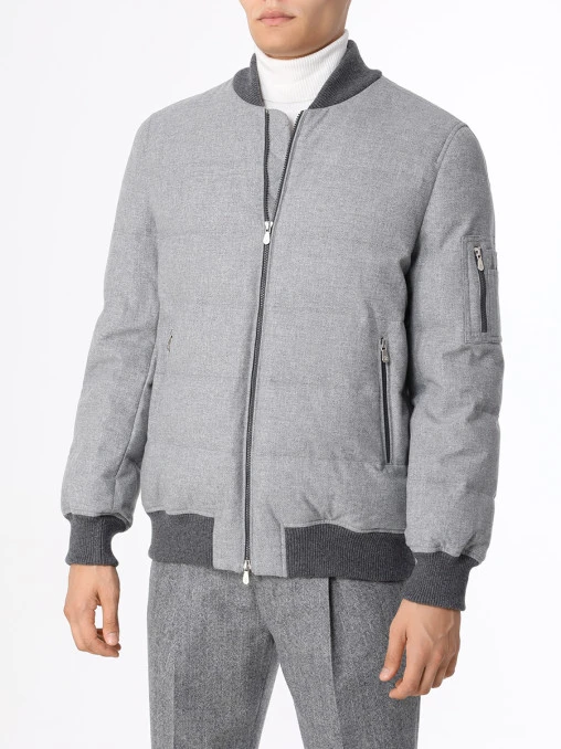 Пуховик шерстяной BRUNELLO CUCINELLI