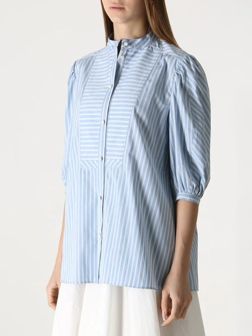 Блуза хлопковая в полоску ETRO