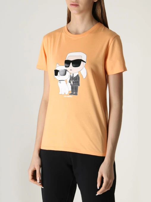 Футболка хлопковая Karl Ikonik 2.0 KARL LAGERFELD